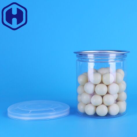 BPA Free 220ml PET Plastic Canister with Easy Open Lid for Sea Food Packaging