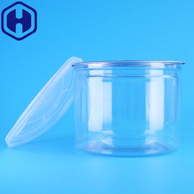 100% Airtight Food Grade PET Plastic Jar with Easy Open Lid for Dried Fruits and Nuts Packaging