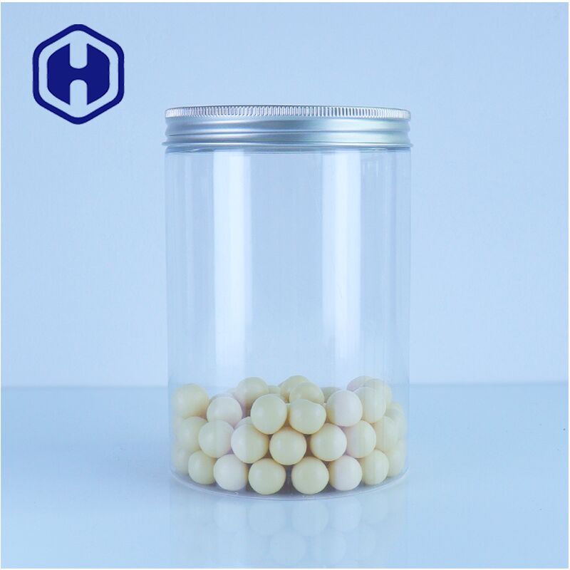 Food Grade Plastic  Pour Lid Jar Secure Stylish Container For Candies Grains Coffee Snack Packaging Solutions