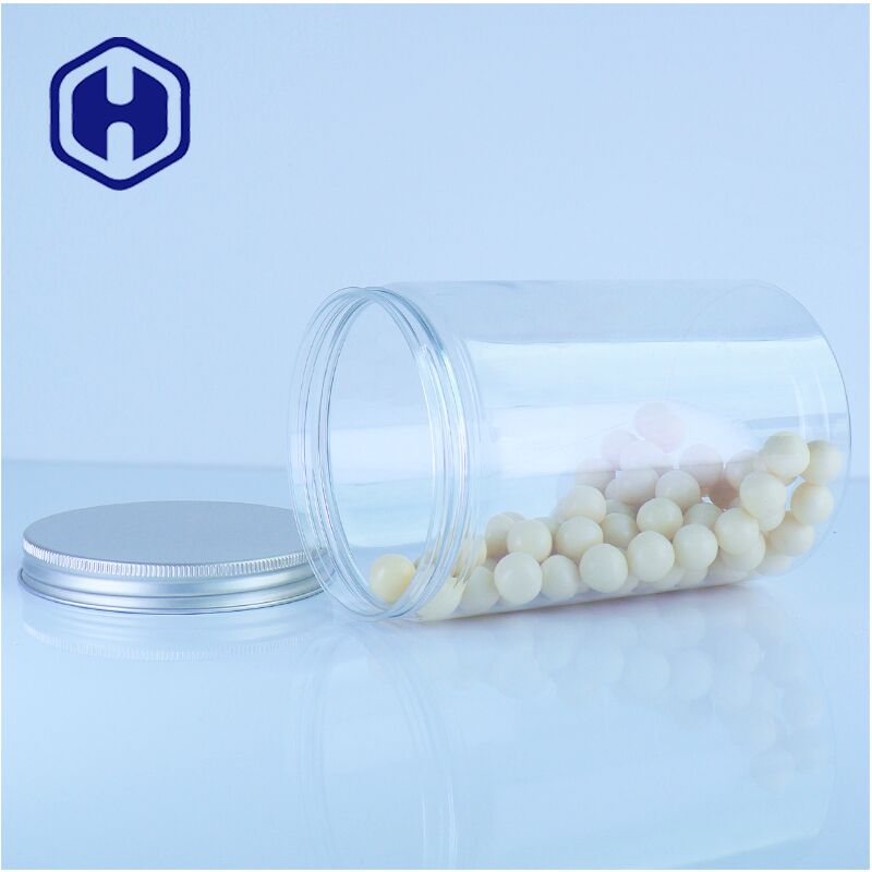 Food Grade Plastic  Pour Lid Jar Secure Stylish Container For Candies Grains Coffee Snack Packaging Solutions