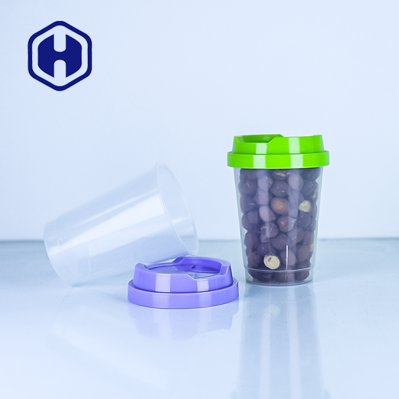 Bulk Small Injection PP Cup with Cap OEM Customization Screen Printing for Chocolate Beans Candies