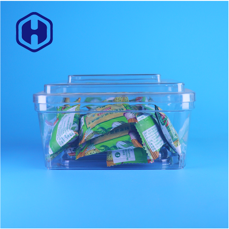 Clear PET Food Packaging Box For Cookies And Butter Biscuits OEM Plastic Container Factory