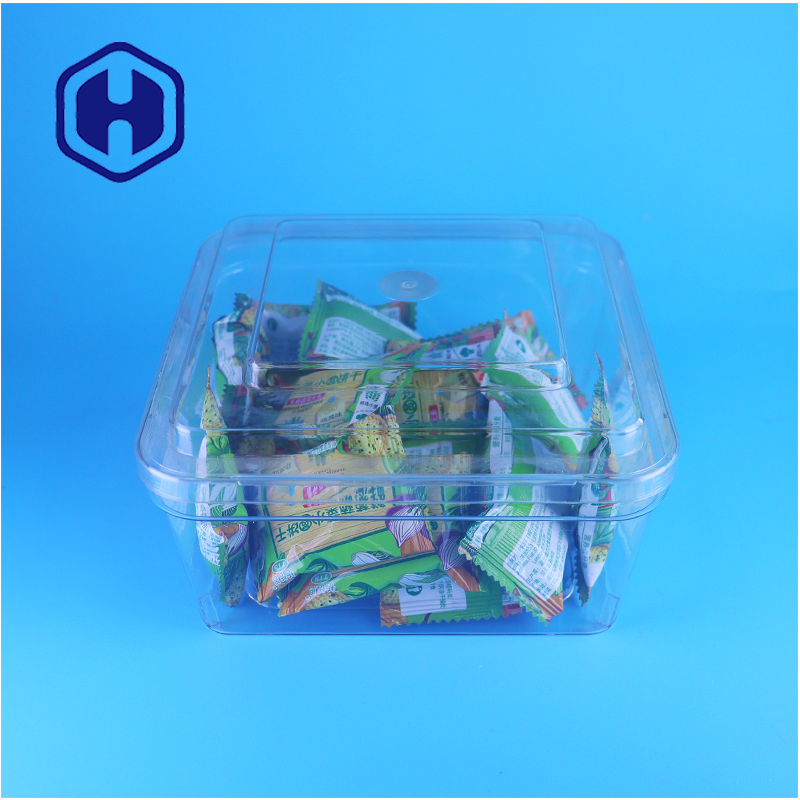 Clear PET Food Packaging Box For Cookies And Butter Biscuits OEM Plastic Container Factory