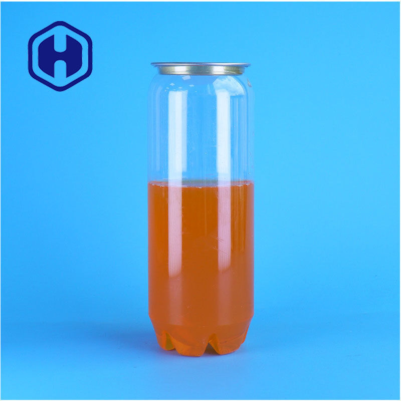 Custom Easy Open Lid Clear PET Can For Protein Drink Packaging Beverage Bottle Factory