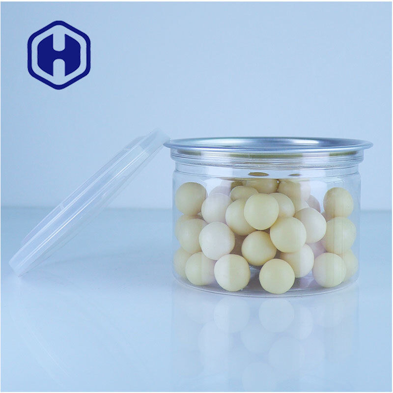 Food Grade Transparent Round Honey Syrup Jam And Other Thick Food Products PET Can