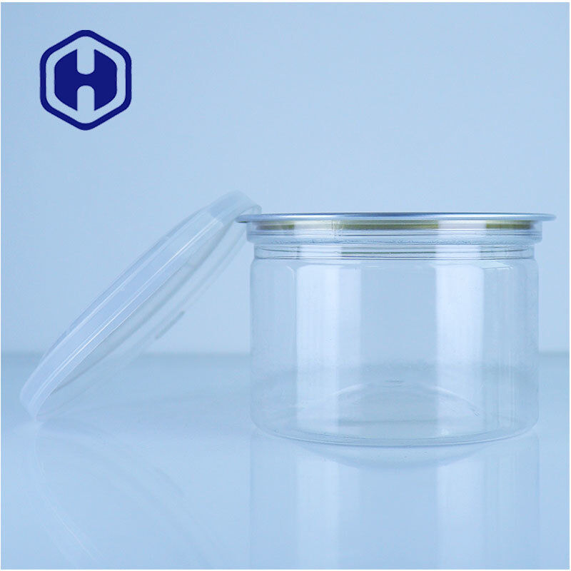 Custom PET Clear Food Cans For Freeze Dried Strawberries Mango Blueberries Fruit Snacks