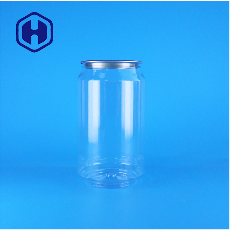 330ml Easy Open Lid PET Plastic Can - Food Grade Packaging Jar for Baking and Snacks