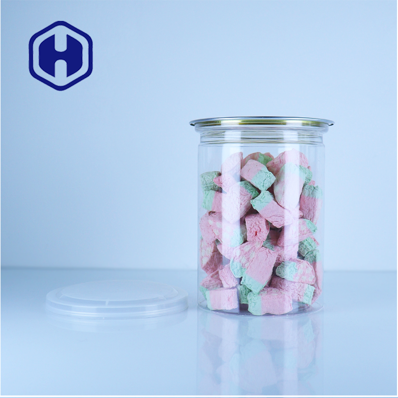 Transparent Food Storage PET Cans For Cake Dried Food Fruits Tarts Food Safe Easy Open Lid