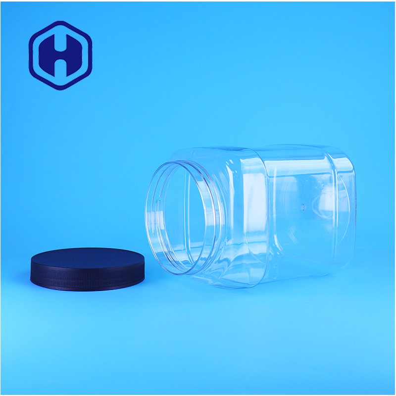 Large PET Jar For Cookies Dry Snacks And Large Pet Treat Retail Packs