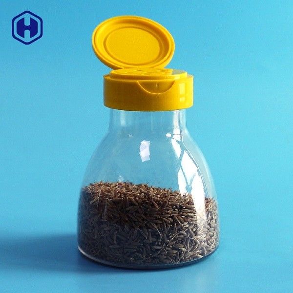 Screw Cap PET Plastic Spice Jar 7OZ 200ML Customized Size And Color