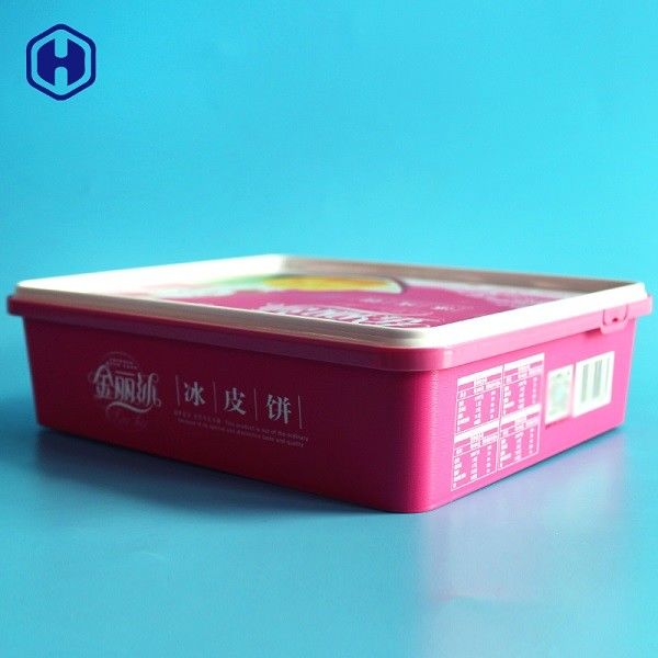 PP Plastic IML Box L25.7 * W21.3 * H6.9  480g Cake Dry Fruit Packing