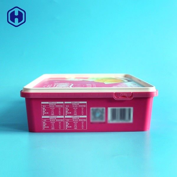 PP Plastic IML Box L25.7 * W21.3 * H6.9  480g Cake Dry Fruit Packing