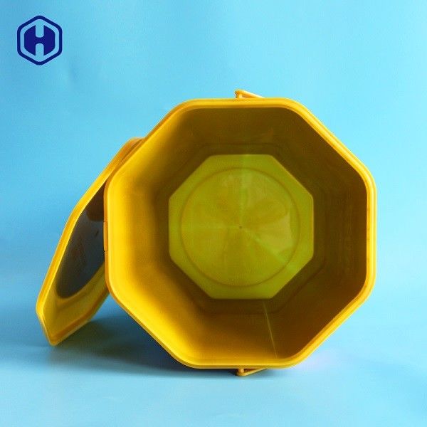 Octagon Shape IML Bucket 1.96 Gallon 8.25L Plastic Biscuit Containers