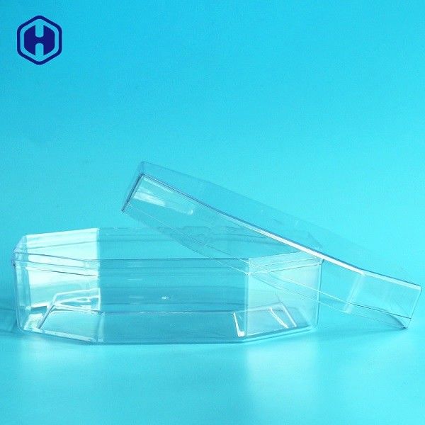 Octagon Plastic Food Storage Jars Chocolate Cakes Packaging 340ml 12oz