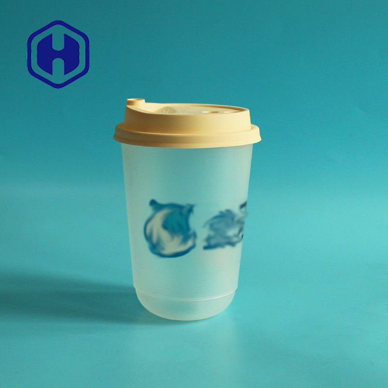 IML PP Custom Printing U Shape Milk Bubble Tea Plastic Cup For Juice Cold Coffee