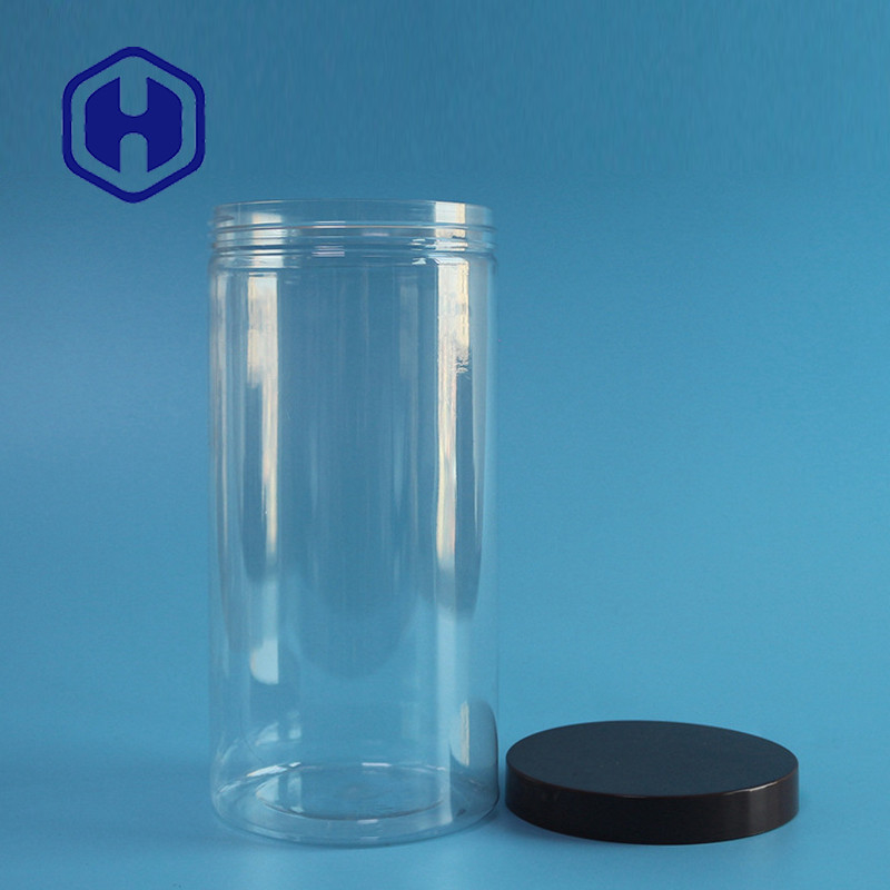 750ml Leak Proof Plastic Jar Straight Sided Clear Long Wire Coil Packaging PET Wide Mouth
