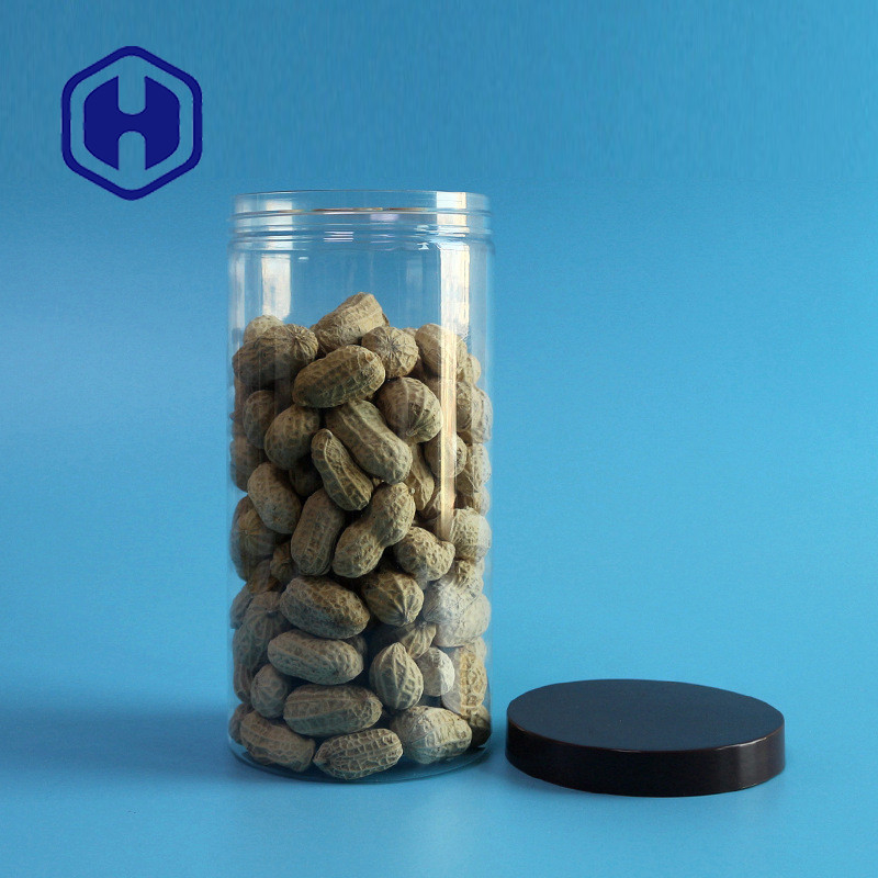 750ml Leak Proof Plastic Jar Straight Sided Clear Long Wire Coil Packaging PET Wide Mouth