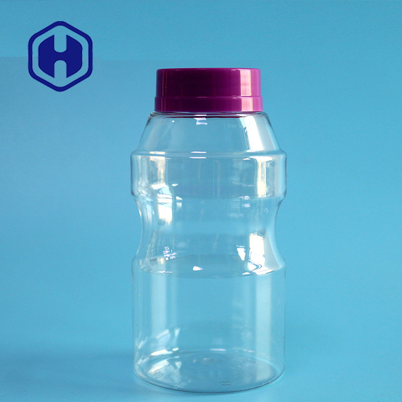 300ml Leak Proof Plastic Jar For Chocolate Beans Seeds Small Mouth PET Candy Jars With Screw Lid