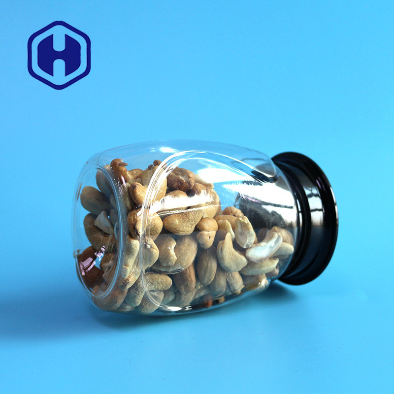 Air Tight Empty PET Plastic Jar For Special Salt Sugar 400ml 120mm Height