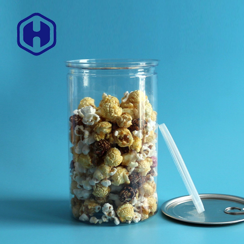 1130ml 401 Long Round EOE Transparent Plastic Tubs Popcorn Packaging Containers