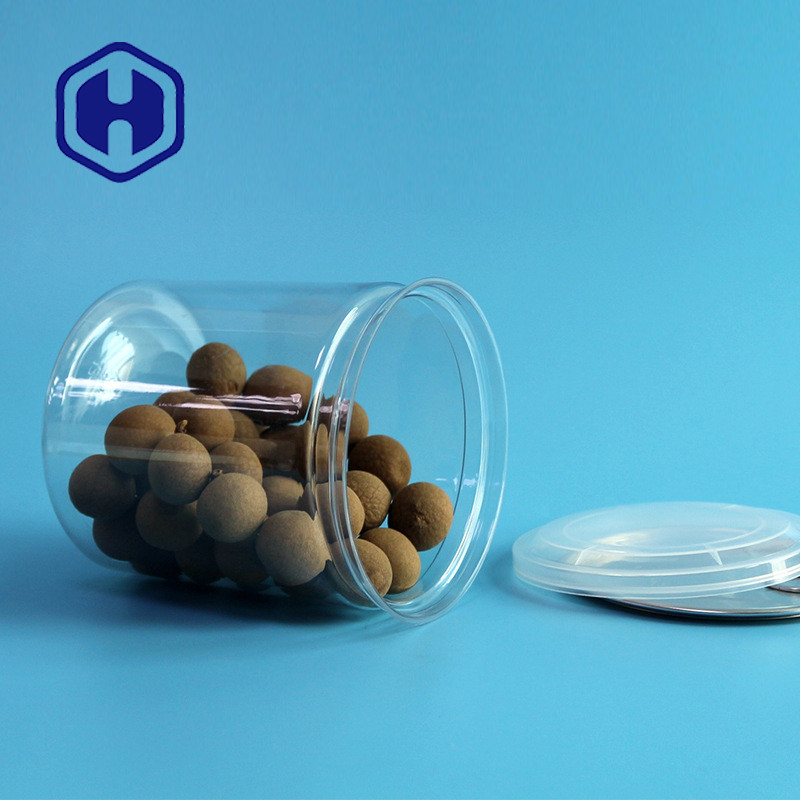 750ml Clear Plastic Cans Screen Print Food Grade Packing Bpa Free Empty Pet Can Easy Open Lid
