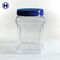 Large Capacity Clear Plastic Square Box 64OZ 1850ml Mouth Diameter 110mm