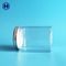 Small Empty Square Wide Mouth Plastic Jars Stackable Space Saving