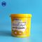 Cream Biscuit IML Bucket Customize Yellow Empty Plastic Cylinder Container