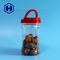 Empty Oval 30oz 900ml Leak Proof Plastic Jar For Nuts Kernels Packaging
