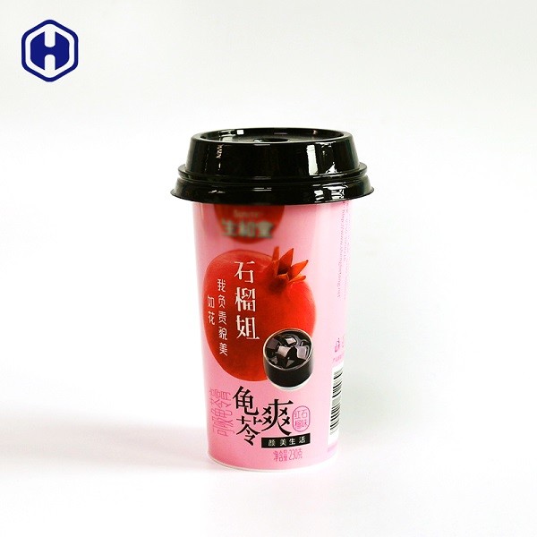 Customized Logo Plastic Yogurt Parfait Cups  Non Spill  Small Round Plastic Containers