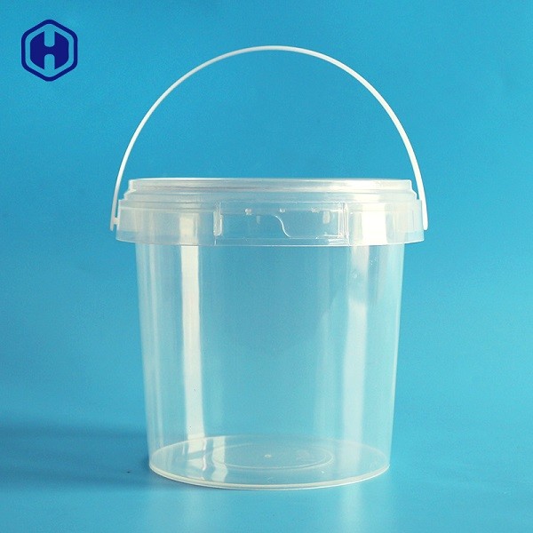 Custom Labels Plastic Round Food Containers Anti Fake Fully Recyclable