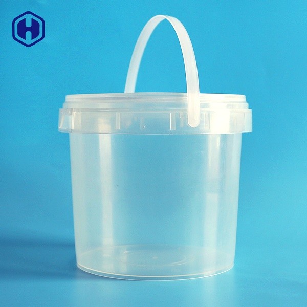 Plastic PP  Clear Food Grade Bucket Strong Waterproof Heat Resistant