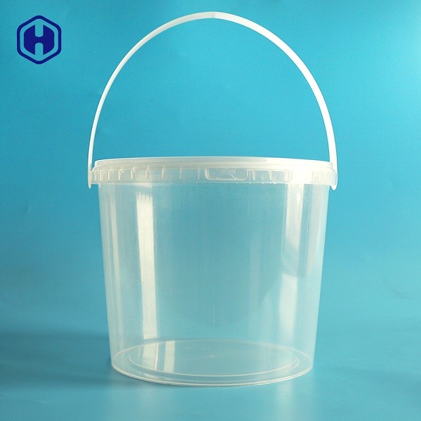 Thermal Formed IML Bucket Clear Thick Wall 3.8L Hot Filling Available