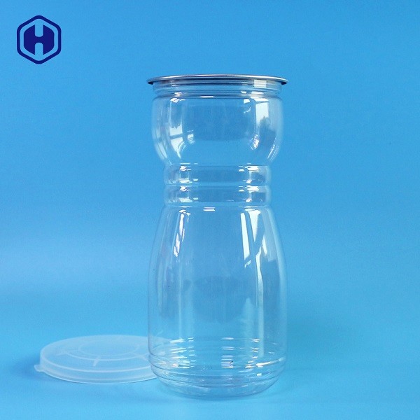 BPA Free Clear Plastic Cylinder Container Customized Capacity And Logo