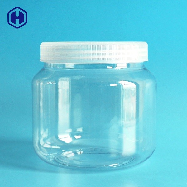 Mason Round Leak Proof Plastic Jars Wide Mouth Screw Lid Fully Airtight