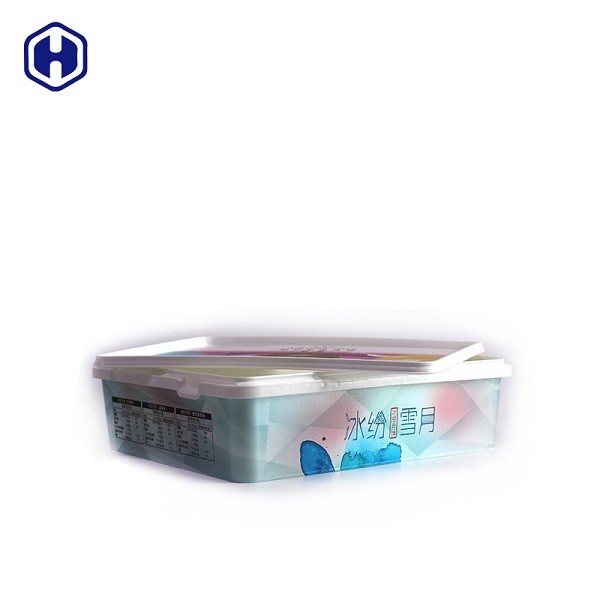Durable Ice Cream Cake IML Box / Polypropylene Containers With Lids