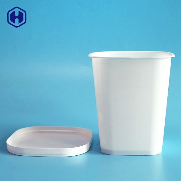 Food Grade BBQ Rice 89MM IML Plastic Cup Containers