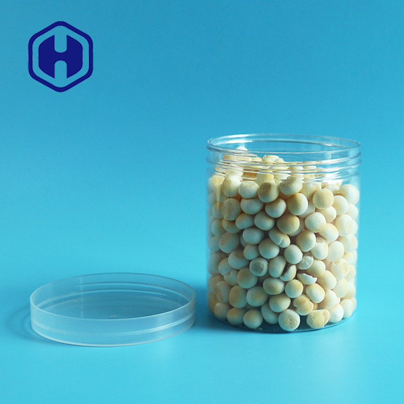 FDA 385ml Transparent Leak Proof Plastic Jar With Screw Cap