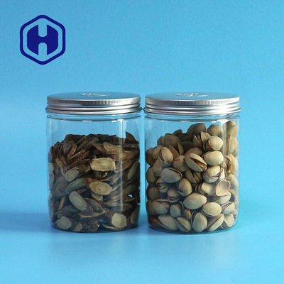 500ml Food Grade Round PET Mason Jar With Aluminum Lid