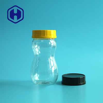 Gourd Shape 290ml Leak Proof Plastic Jar With Lids Nuts Food Packaging