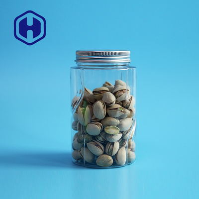 116mm Height Empty Plastic Packaging Jar 360ml Round Aluminum Screw Cap