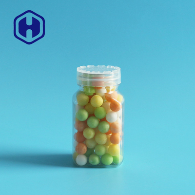 Mini 100ml Plastic Packaging Jar For Chocolate Beans Sweets Granule Small Square