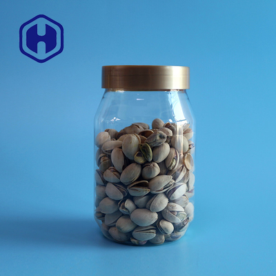 Custom Label 21oz Plastic Packaging Jar For Nuts Crackers Storage