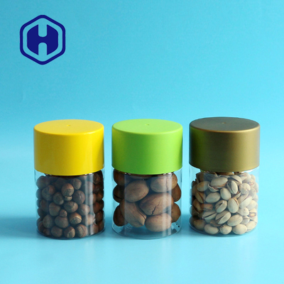 556ml 211# Transparent Empty PET Plastic Bottle Can With Screw Cover