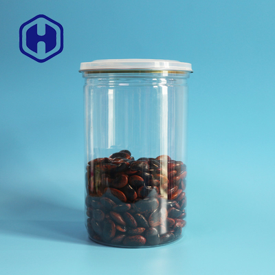 Big 502# 199mm Height PET Can Plastic Canister With Lid 72.7oz