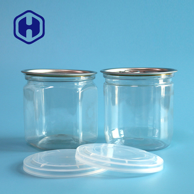 Airtight PET Can With Easy Open Lid For Dry Food Packaging