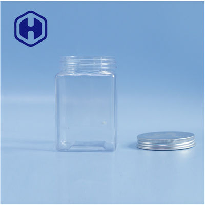 Screws Botls Fasterners Square Packaging PET Plastic Storage Jars With Lids Handle