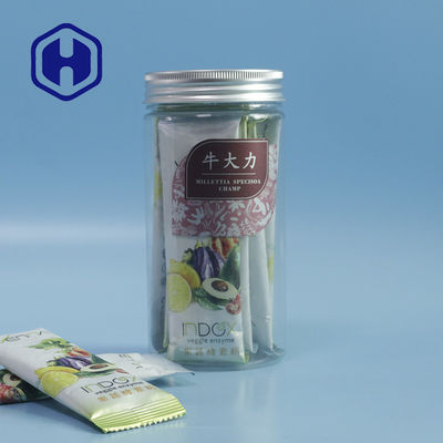 High Round Eco Friendly Food Grade Straight Sided Thick Plastic Packaging Jar