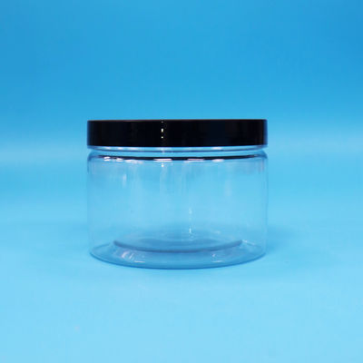 Small Sealable Leak Proof Clear PET Plastic Round Food Grade Cookie Sweet Jars