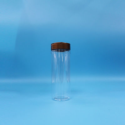 Transparent Plastic PET Round Wide Mouth salt pepper Spice Jars Sifter And Cap